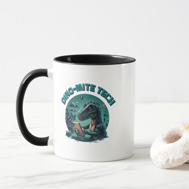 Caneca Tecnologia Dino-Mite (Com Donut)