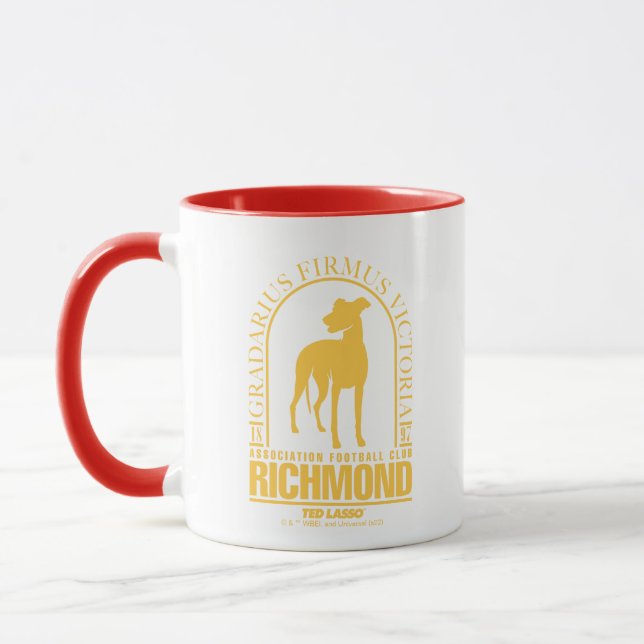 Caneca Ted Lasso | AFC Richmond Gold Arched Logo (Esquerda)