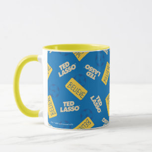 Caneca Ted Lasso   Padrão de sinal de crença e osse de es