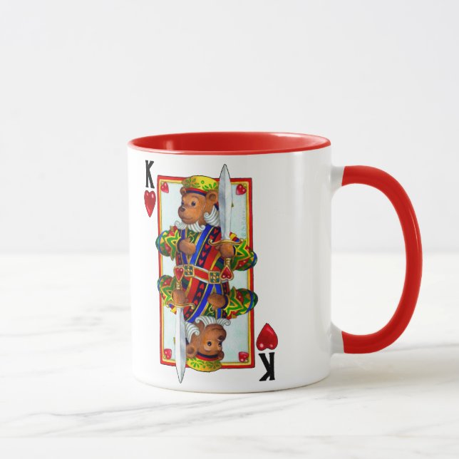 Caneca Teddy Bear King of Hearts (Direita)