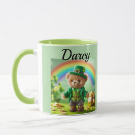 Caneca Teddy bear leprechaun mug
