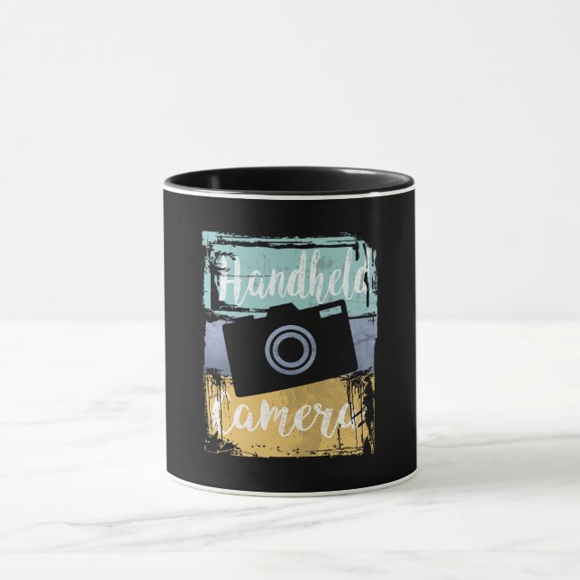 Caneca Tee Fotógrafo - Câmara Retroativa Vintage (Centro)