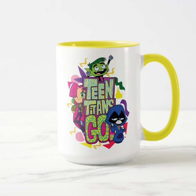 Caneca Teen Titans Go! | "Girls Girls" Animal Print Logo (Direita)