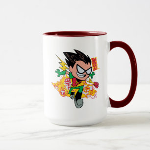 Caneca Teen Titans Go!   Gráfico Arsenal de Robin