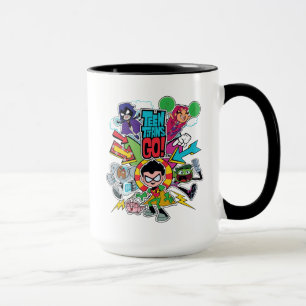 Caneca Teen Titans Go!   Gráfico de Seta de Equipe