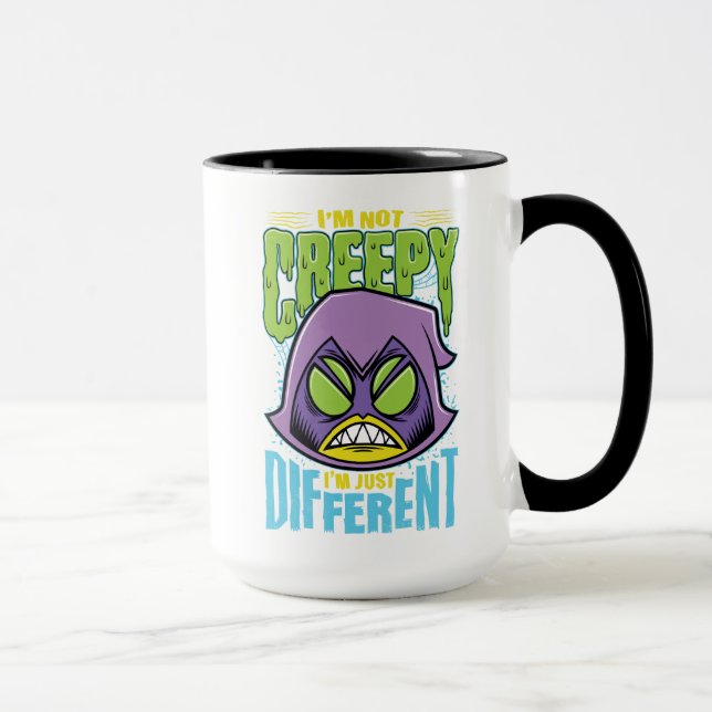 Caneca Teen Titans Go! | Raven "Não assustador sou difere (Direita)