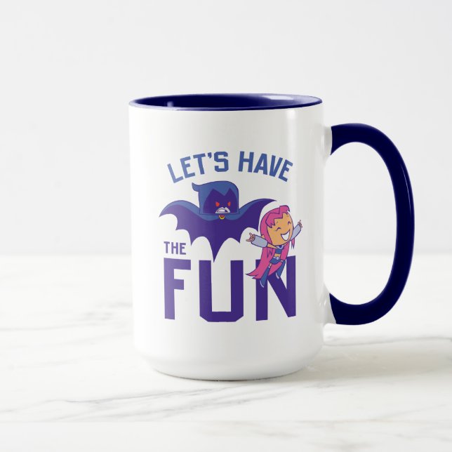 Caneca Teen Titans Go! | Starfire & Raven "Have The Fun" (Direita)