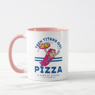 Caneca Teen Titans Go! Starfire "Truth Justice Pizza"