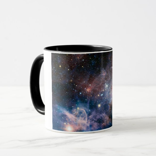 Caneca Telescópio do Hubble da Nebulosa Vermelha e Azul (Frente Esquerda)