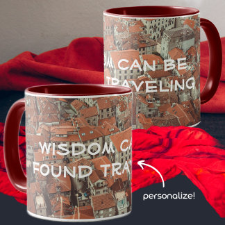 Caneca Telhados vermelhos de Kotor (Montenegro)