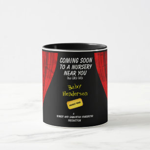 Caneca Tema do Filme Novo Anúncio do Bebê Engraçado 