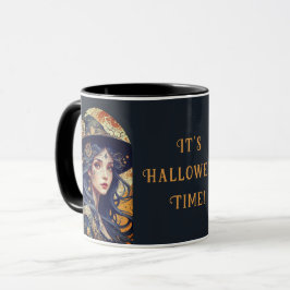 Caneca Tema do Halloween - Bruxa Tatuada