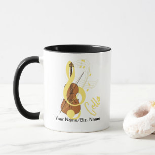 Caneca Tema Musical Cello Graphic