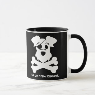Caneca Tema o Schnauzer do pirata