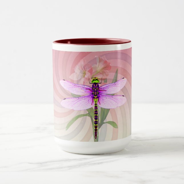 Caneca Tema Surrealista dos Anos 60 Dragon Fly (Centro)