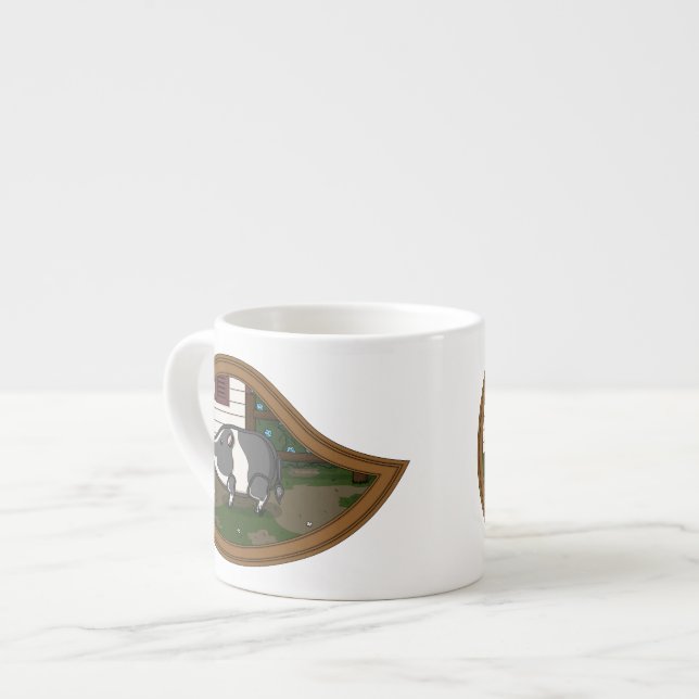 Caneca temática Basil o Porco (Frente Esquerda)