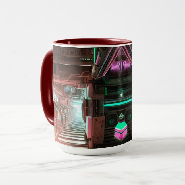 Caneca Temática Cidade Steampunk (Frente Esquerda)