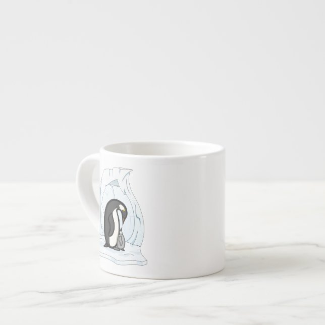 Caneca temática Davin e Annie os Pinguins (Frente Esquerda)
