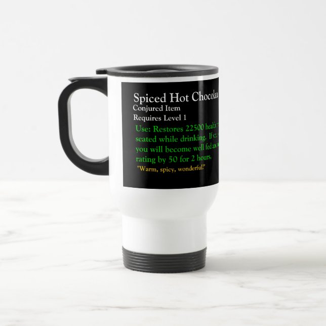 Caneca temático temperada de Warcraft do chocolate (Esquerda)