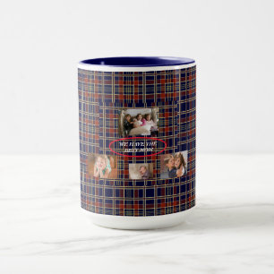 Caneca Temos a melhor mãe na Xadrez de Tartan