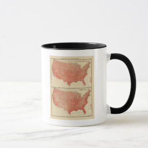 Caneca Temperatura média anual, esboço hipótico