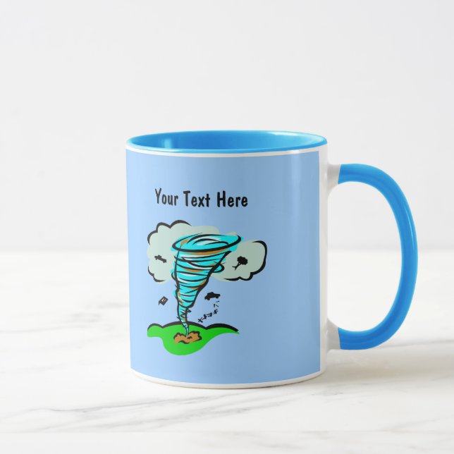 Caneca Tempestade Chaser Tornado Twister Meteorologia Cli (Direita)