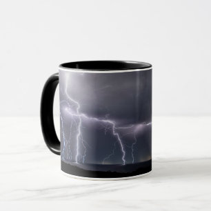 Caneca Tempestade de raios Tempestade Tempestade Noite Cé