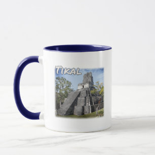 Caneca Templo de Ruínas Tikais da Guatemala