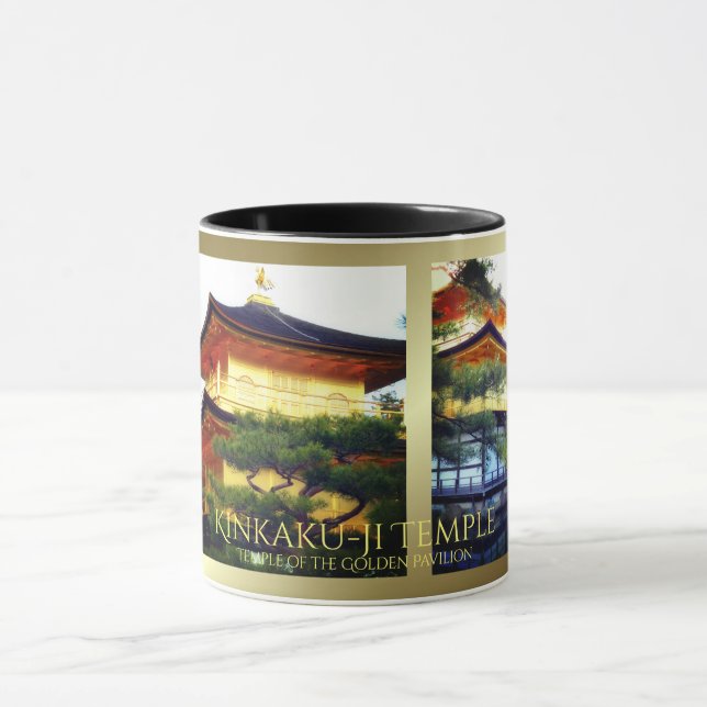 Caneca Templo Kinkaku-ji ("Templo do Pavilhão do Ouro") (Centro)
