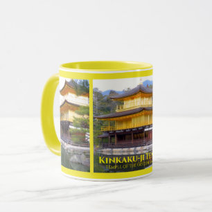 Caneca Templo Kinkaku-ji ("Templo do Pavilhão do Ouro")