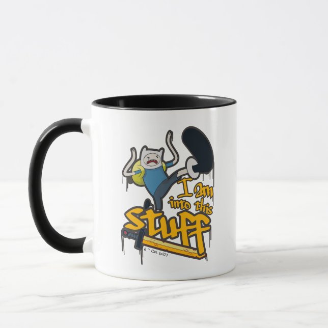 Caneca Tempo de Aventura | Finn "I Am In This Stuff" (Est (Esquerda)