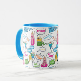 Caneca Tempo de Aventura | Padrão de chamada de caractere