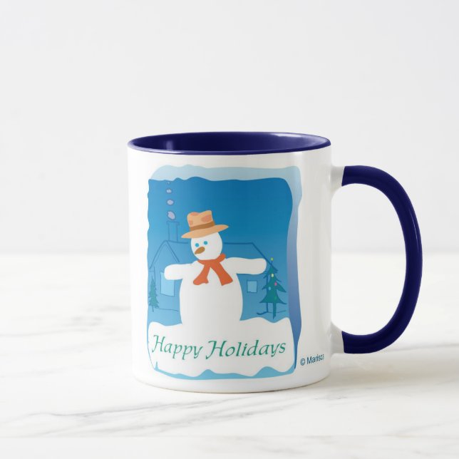 Caneca Tempo do boneco de neve (Direita)