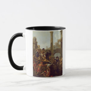 Caneca Tempo do carnaval em Roma, 1653 (óleo em canvas)