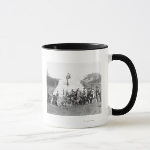 Caneca Tempo livre no acampamento para o corpo do
