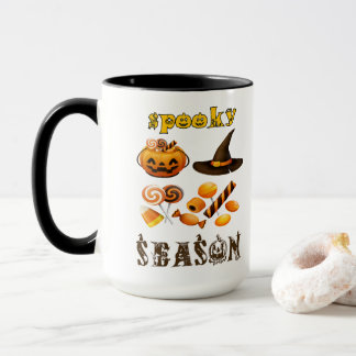 Caneca temporada assustadora Miniatura de arte, Feliz Hal