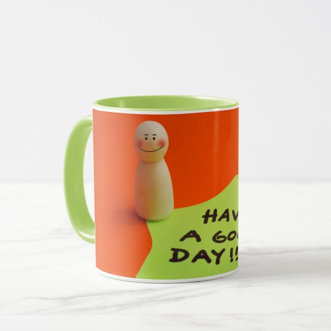 Caneca Ten un buen día (Frente Esquerda)