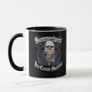 Caneca Tendência Clássica de Esqueleto de Summerween IceC