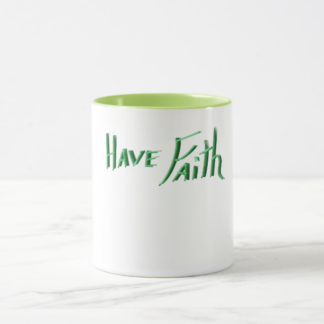 Caneca Tenha fé - Manhã Inspiradora Mug (Centro)
