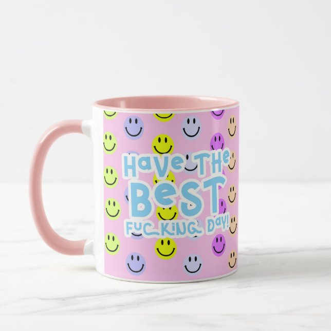 Caneca Tenha o melhor dia Smile Mug (Esquerda)
