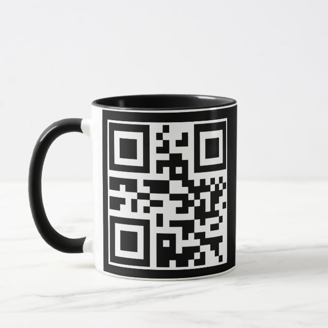 Caneca Tenha Um Código QR De Dia Legal (Esquerda)