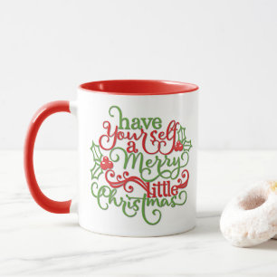 Caneca Tenha você mesmo um alegre pouco Natal