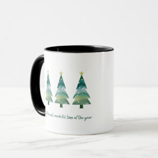 Caneca Tenham Árvores De Natal Feliz