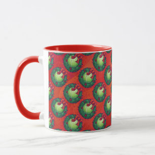 Caneca Tênis Ball in Wreath on Red