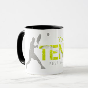 Caneca Tênis Melhor Jogo Já Vintage Design De Treinador D