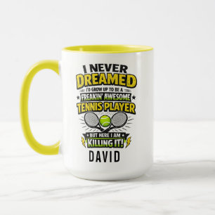 Caneca Tenis Personalizado Amor   Feliz Dia do Tênis