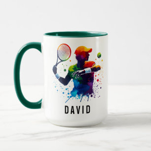 Caneca Tenis Personalizado Amor Feliz Dia do Tênis