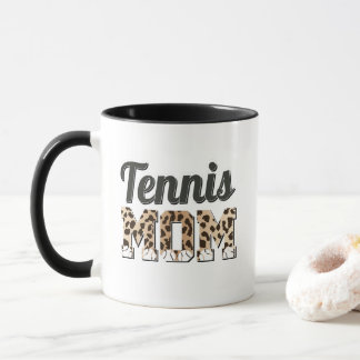 Caneca Tennis Mom Leopard