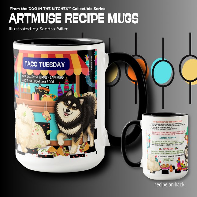 Caneca TERÇA-FEIRA DE TACO Chow-Lappy  Receita do Museu d (Criador carregado)