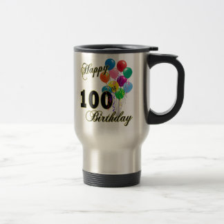 Caneca Térmica 100th presentes de aniversário e roupa felizes do